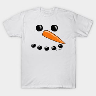 Snowman Face T-Shirt